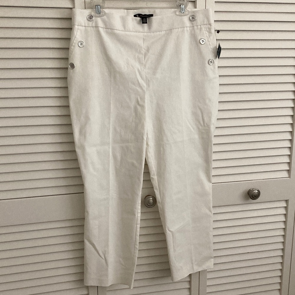 Brand🆕 Jules & Leopold Straight Leg Ladies Pants in a Winter White color! Size L